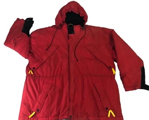 Vintage 90s Marlboro Country Store Full Zip Red Bomber Jacket Mens Size 2XL XXL - Picture 1 of 19