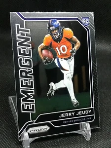 Panini Prizm Emergent Rookie Insert #8 Jerry Jeudy Denver Broncos RC 2020 - Imagen 1 de 1