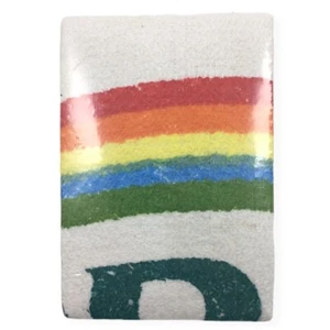 Mystery Rainbow Expandable Towel 100% Cotton Expands To 15” x 25” Vintage - Picture 1 of 7