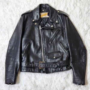 Schott Perfecto Double Leather Riders Jacket  Size 36   Made in USA - Picture 1 of 10