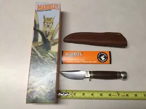 Vintage Marbles Trailcraft Stacked Leather Aluminum Knife Gladstone Mich. Sheath - Picture 1 of 6