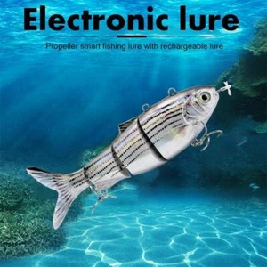 Señuelo de pesca de natación robótico recargable cebo oscilante eléctrico 130 mm 42 g - Imagen 1 de 7