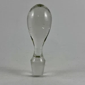 Vintage Massives Glas Wein Brandy Flasche Dekanter Krug Stopfen 4,75 "hoch 0,5" Basis - Bild 1 von 9