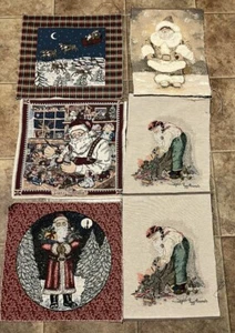 6 Parches de Tapiz Temas de Navidad Papá Noel Trineo Reno Santa’s Worksho - Imagen 1 de 7