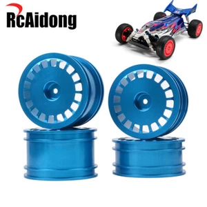 Ruedas traseras delanteras de aluminio para coche buggy Tamiya DF03 DT02 TT-02B Dark Impact 4x4 - Imagen 1 de 10