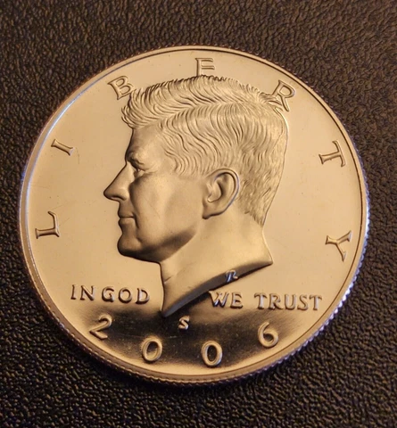2006 S Proof Kennedy Half US Dollar - From a Clad Proof Set - Free S&H - Toned Cover