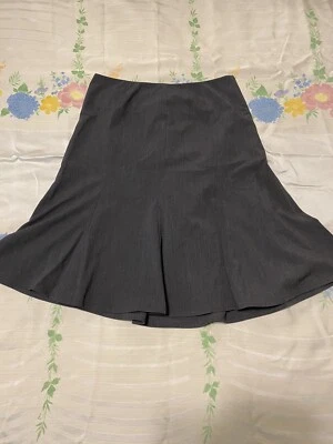 NWT Evan Picone Sz. 10 Petite Ash Grey Professional Fit & Flare Side-Zip Skirt - Image 1 of 4