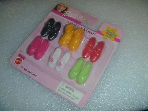 Barbie Shoes - Mattel "Little Extras" For Older Flat Foot Poseable Doll - Picture 1 of 10