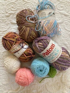 3 Skeins Crystal Palace MAIZY YARN + 1 Skein Patons Stretch Sock Yarn Mixed Lot - Picture 1 of 7