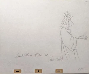 Walt Disney 1959 Roi Stefan La Belle au Bois Dormant Production Originale Dessin SIGNÉ ! - Photo 1/1