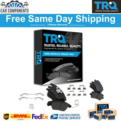 Kit de pastillas de freno delanteras y traseras TRQ Posi metálicas para Audi A3 Volkswagen VW 2006-2013 Foto 1 de 4