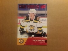 2021-22 UPPER DECK AHL HOCKEY JACK AHCAN RED FOIL SP STAR ROOKIE #61/100. BRUINS