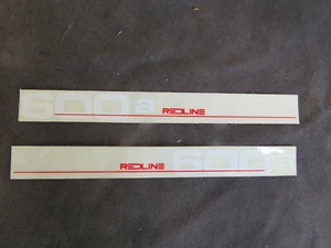 PEGATINAS REDLINE AÑOS 80 CALCOMANÍAS 600A ROJO BLANCO BMX CRUISER VINTAGE NOS - Imagen 1 de 2