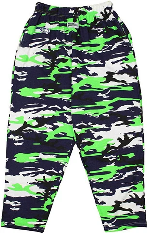 Zubaz NFL Football Men's Seattle Seahawks Camo Pants Cover