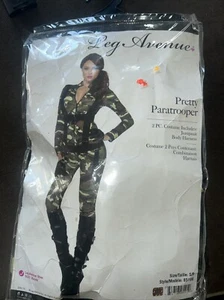 Leg Avenue Pretty Paratrooper Army Military Camouflage Costume - Picture 1 of 2