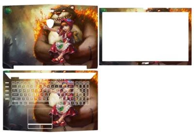 Protector de cuero adhesivo para computadora portátil Dazzle para MSI GT72 Foto 1 de 4