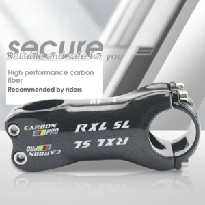 31.8mm 6/17 Degree Road/MTB Carbon Fiber Stems Bike Parts 70-130mm Bicycle Stem - Picture 1 of 38
