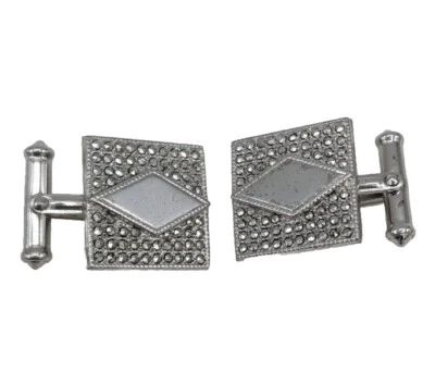 Gemelos vintage de plata de ley MCM pat 2544893 Foto 1 de 4