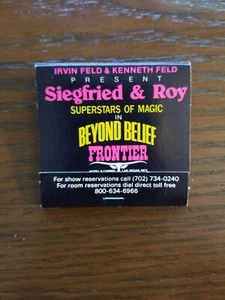 Vintage Matchbook Siefried and Roy Beyond Belief Frontier - Picture 1 of 3