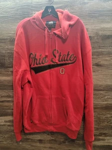 Ohio State Buckeyes Sudadera con Capucha con Cremallera Para Hombre L Manga Larga OSU Roja Adulto - Imagen 1 de 4