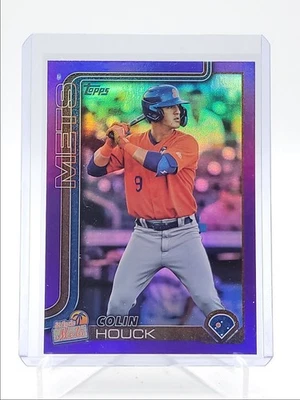 COLIN HOUCK 2025 TOPPS PRO DEBUT PURPLE FOIL METS A /299 Q3967 - Image 1 of 2