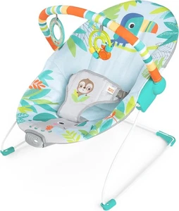 Bright Starts Baby Bouncer Soothing Vibrations Infant Seat - Rainforest Vibes - Picture 1 of 2