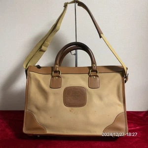 Bolso de Hombro Ghurka No.60 MH Logo Lona Cuero Bolso de Negocios Marrón - Imagen 1 de 10