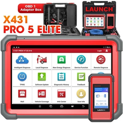 2025 LAUNCH X431 PRO 5 PADV Automotive Diagnostic Tool Auto OBD2 Scanner ECU Key Program - Image 1 of 4