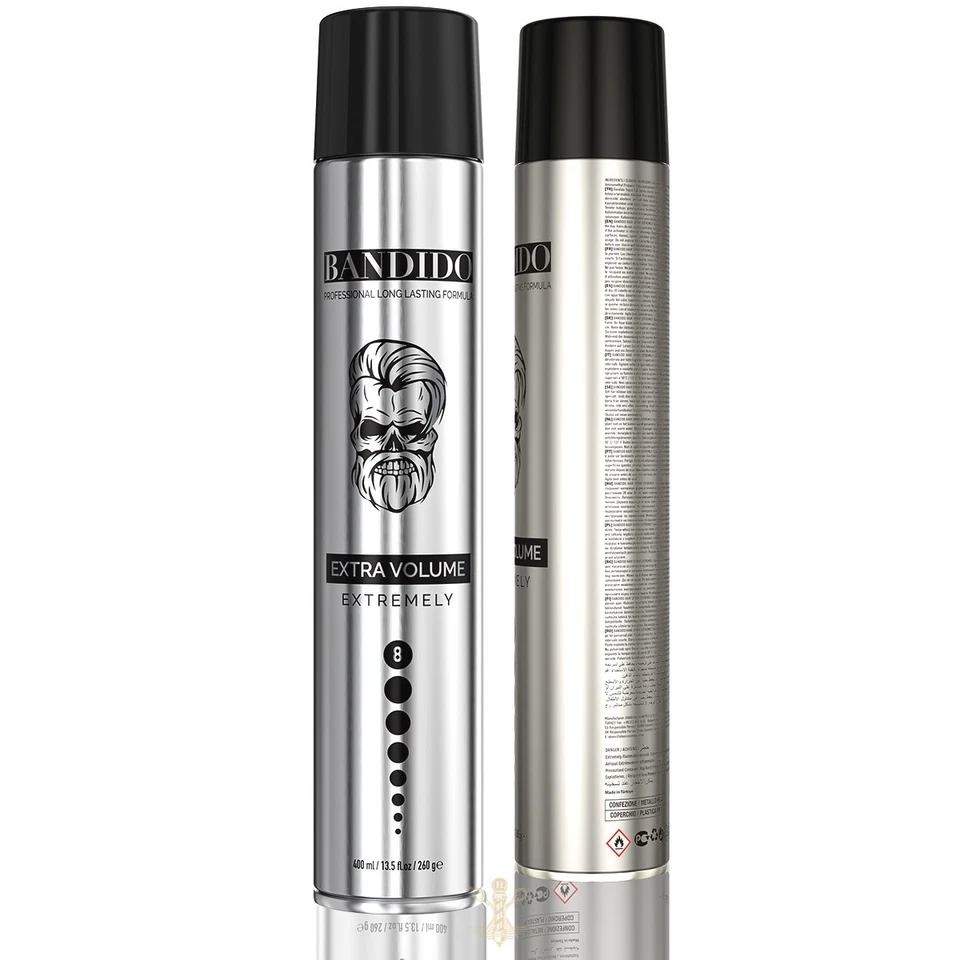 BANDIDO - Hair Spray Extra Volume Silver 400 ml – Starker Halt & Glanz - Bild 1 von 3