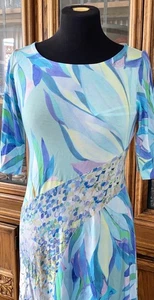 Neu mit Etikett weiche Umrandung Stella Kleid malerisch blau Größe PS $ 160 Einzelhandel - Bild 1 von 7