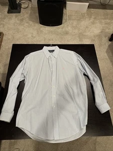 Vintage Polo Ralph Lauren Hemd Herren L Seersucker L/S Button Down Rosa Pony - Bild 1 von 8