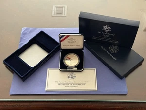 2002 P Winter Olympics Salt Lake City Proof  90% Silver Dollar OGP COA - Picture 1 of 14