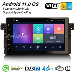 9" 8-Core Android 11 Car Stereo Satnav BMW 3er E46 M3 MG Rover DAB+ CarPlay 64GB - Picture 1 of 12
