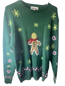 Maglione Brutto Natale Pan di Zenzero Morphsuits Digitale Dudz Snack Taglia Large L - Foto 1 di 4