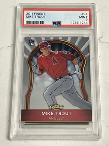 Mike Trout 2011 Finest #94 Rookie PSA MINT 9 - Picture 1 of 2