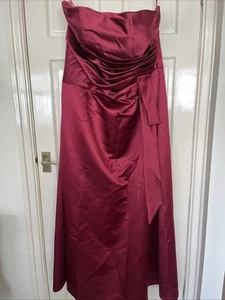 Burgunderrot / Ballkleid / Ballkleid / Brautjungfernkleid Gr. 22/24 - Bild 1 von 4