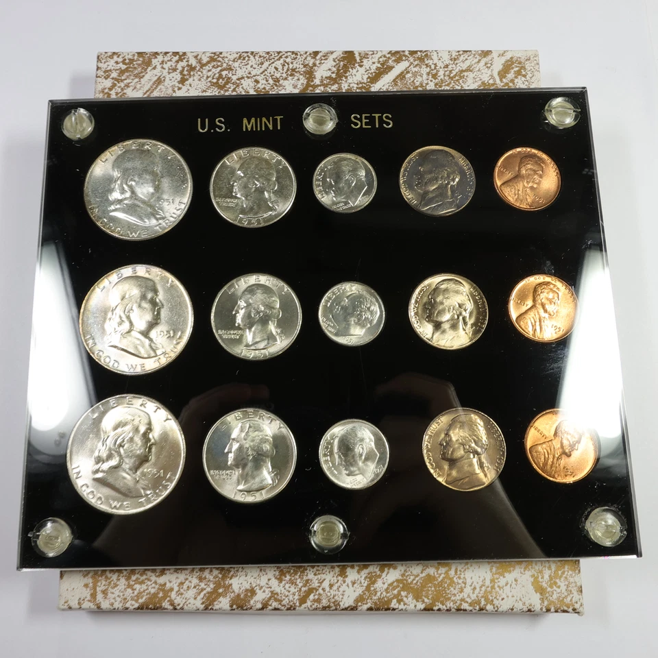 1951 P D S Complete US Mint BU UNC Uncirculated Silver 15 Coin Set #57767G - Image 1 of 4