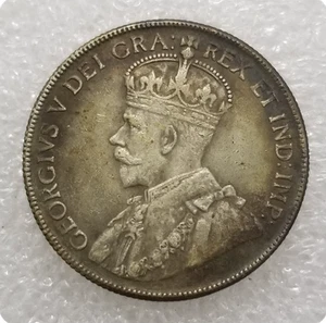 Kanada 1932 Münze Silber Dollar Coin Craft Silver Canada 50 Cents Welt Antik - Bild 1 von 5