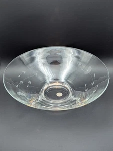 Princess House Heritage Pattern Handblown Handcut Crystal Bowl Centerpice #470 - Picture 1 of 10