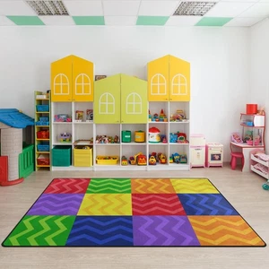 Tappeto Tappetino da Gioco per Bambini, Tappeti Morbidi per Area Seduta per Aula - 5x7 Ft Tappeto Asilo Nido con... - Foto 1 di 8
