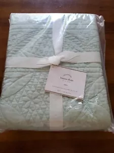 Pottery Barn Hanna Quilted euro Sham Surf spray mint green New in package - Picture 1 of 2