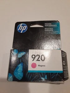 HP 920 Magenta Tinte Original-Zubehör-Hersteller Original Patrone NEU versiegelt EXP Sept 2018 - Bild 1 von 1