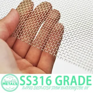 Stainless Steel 316L (29491) I 8 Mesh x 2.718mm Hole I 0.457mm Wire - Picture 1 of 3