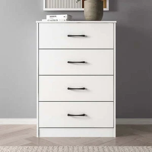 Ardent 4 Drawer Dresser, White - Picture 1 of 14