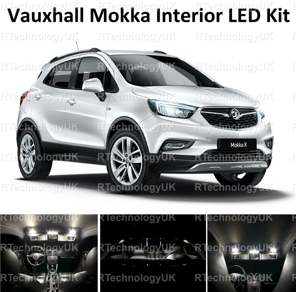 PREMIUM for VAUXHALL MOKKA MOKKA X WHITE INTERIOR UPGRADE LED LIGHT KIT - Image 1 of 1