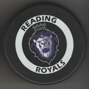 Reading Royals McKenna Regal Lion King ECHL Hockey Game Puck White Donut EASTY v - Picture 1 of 2