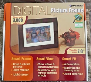 Smartparts SyncPix SPX7E 7" Digital Picture Frame Stores up to 3000 pictures - Picture 1 of 4
