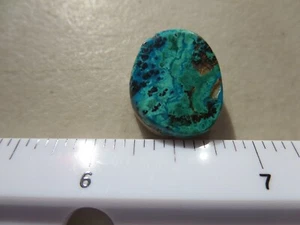 903 CHRYSOCOLLA CAB. BEAUTIFUL COLORS. EX CLOSED OLD TIME ROCK SHOP - Picture 1 of 2