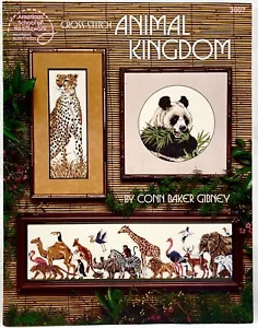 NEW 1993 ASN Animal Kingdom 3607 Cross Stitch Book+Materials For Panther 15502 - Picture 1 of 8