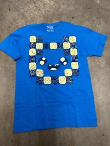 Adventure Time shirt adult M blue Loot Crate Lootwear Exclusive crew neck mens